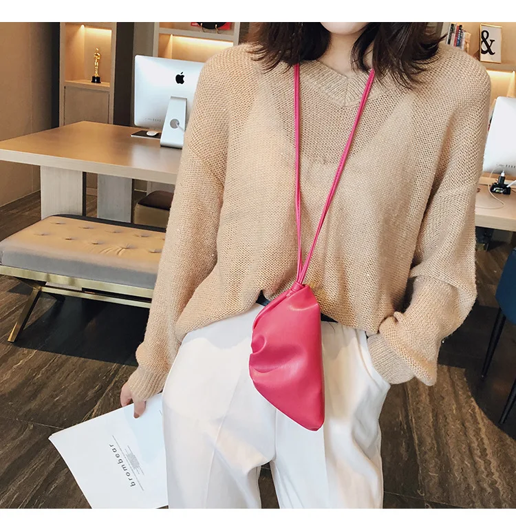 BXX Sac/ модные осенне-зимние роскошные женские сумки дизайнерские плиссированные мини-облако мини-кошелек для монет сумка ZE765