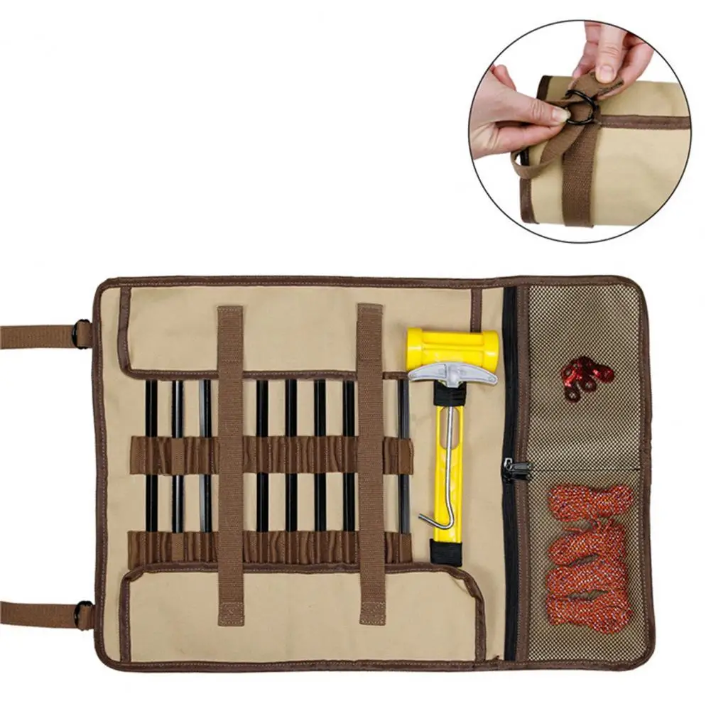 

80%HOTFolding Double-layer Outdoor Camping Tent Peg Nail Storage Bag for Sports