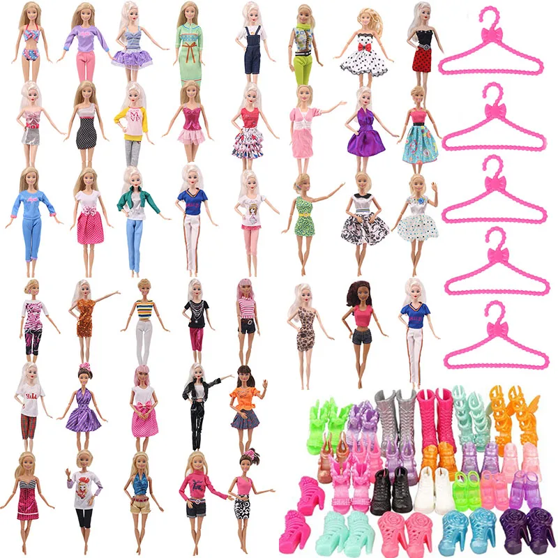 

Doll Accessories Clothes And Shoes 15 pcs Random Send Best Accessories Gift For Beautiful Barbies Girl