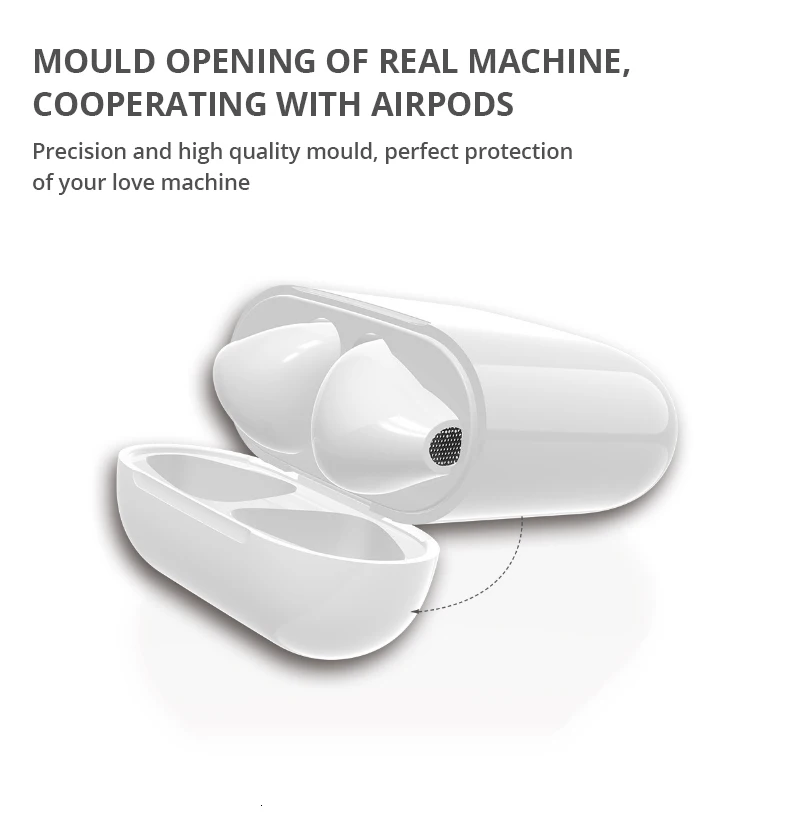 Беспроводная зарядная коробка для Airpods Apple Bluetooth наушники зарядное устройство для Airpods дом идеально подходит Apple гарнитура Беспроводное зарядное устройство
