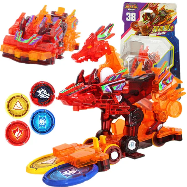 

Screechers wild burst speed fly deformation car action figures capture wafer 360 flips transformation car toys gift for kids Z39