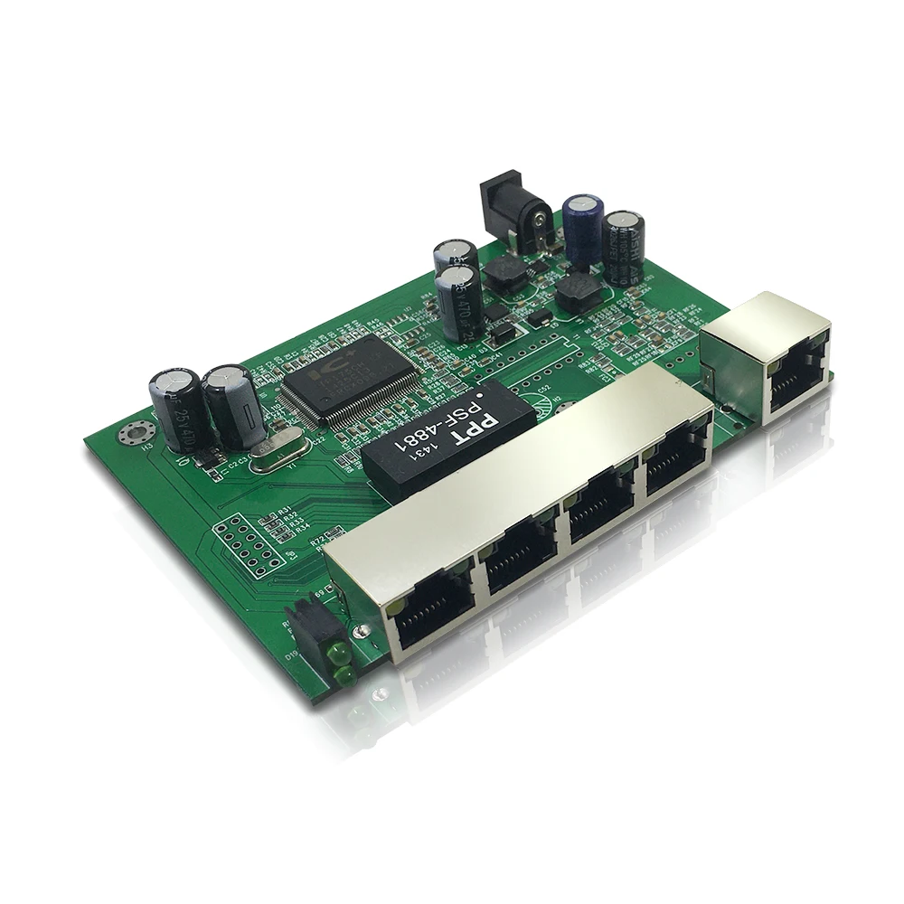 Подключи и работай полный/полудуплексный 5-портовый RJ45 Ethernet Быстрый коммутатор