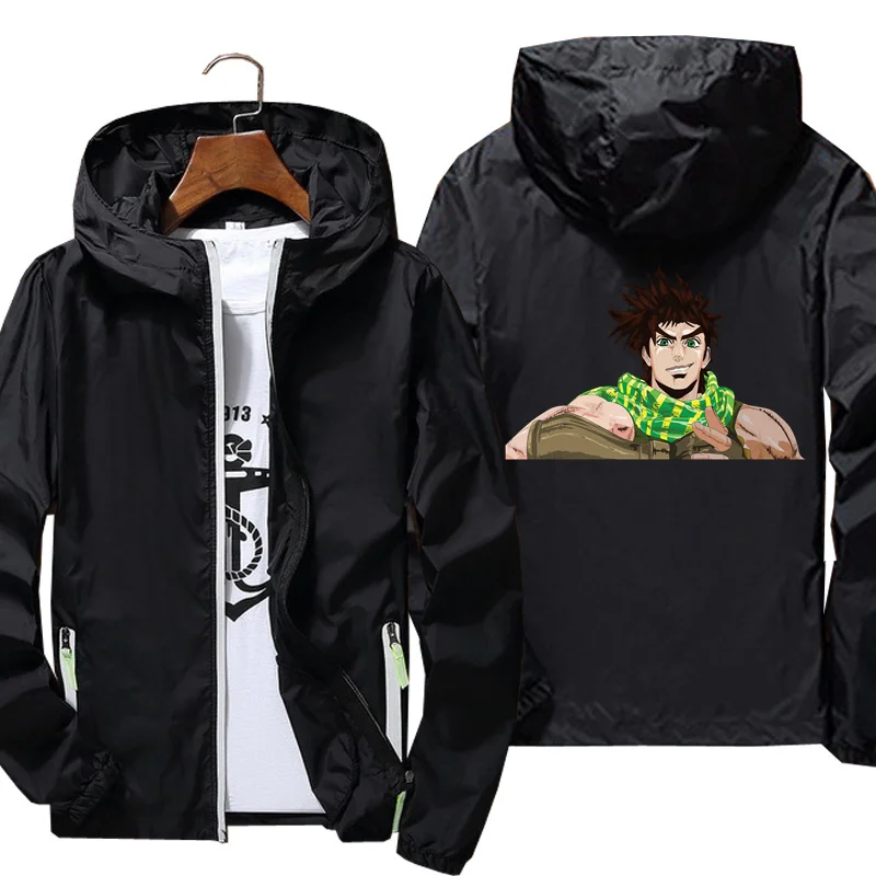 

Мужская куртка с принтом Джозефа jostar 1, светоотражающая куртка от солнца, демисезонная брендовая куртка, 2021