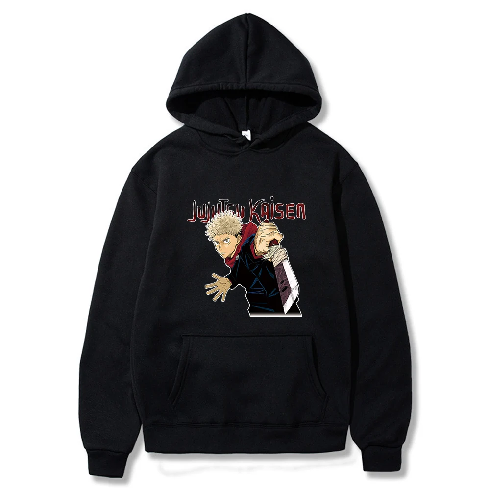 

Women Anime Jujutsu Kaisen Graphic Print Hoodies Men Hooded Hip Hop Punk Streetwear Vintage Chic Harajuku Sweatshirt Unisex