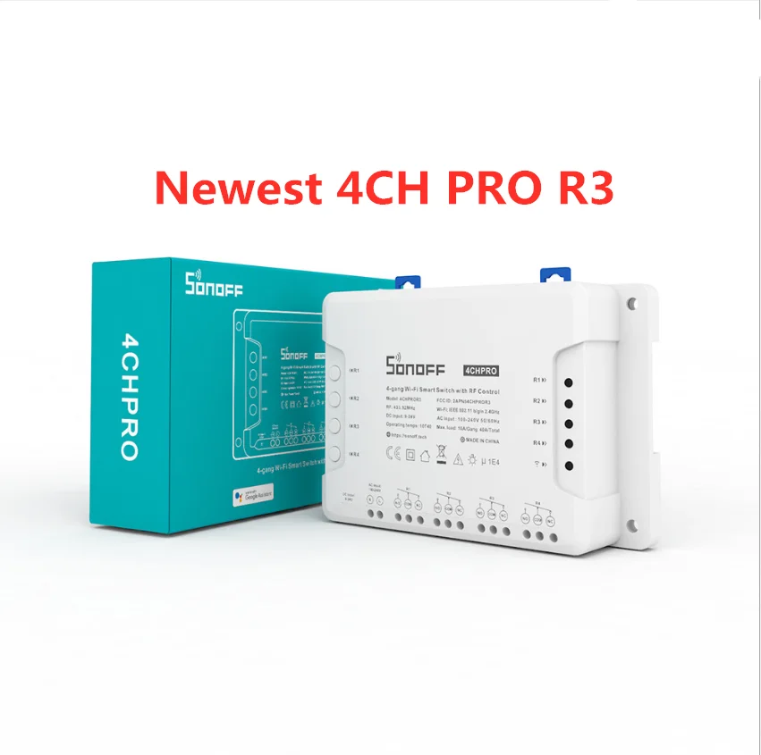 Интеллектуальный выключатель света SONOFF 4CH R3/ PRO R3 переключатель Wi-Fi модуль 4 банды