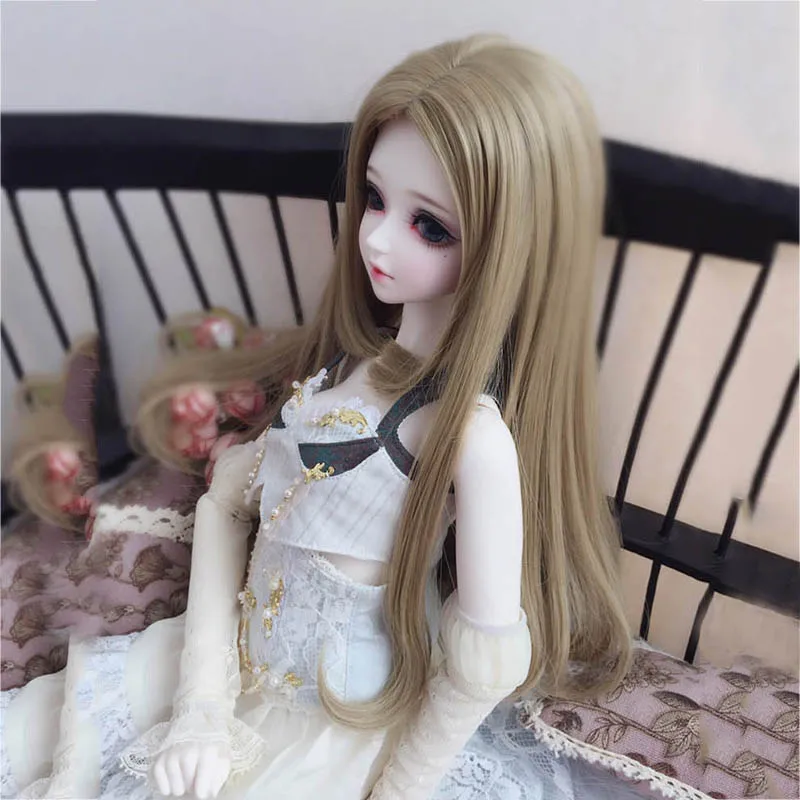 Длинные вьющиеся волосы Bybrana парик сделай сам с куклой бесплатная доставка |