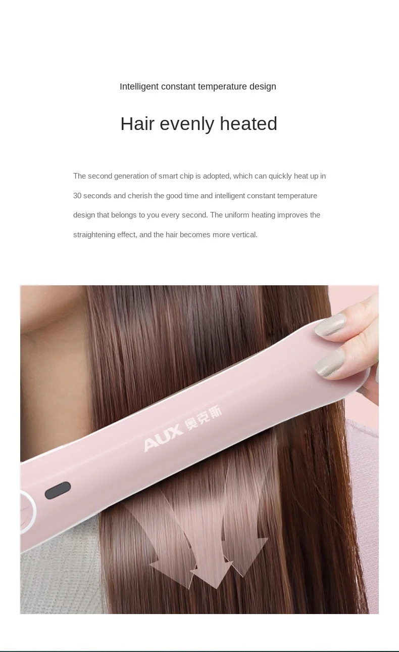 

zq Large Volume Electric Hair Curlers Straight Hair Dual-Purpose Splint Female Fan Small Lazy Bangs Hair Perm Hair Straightener