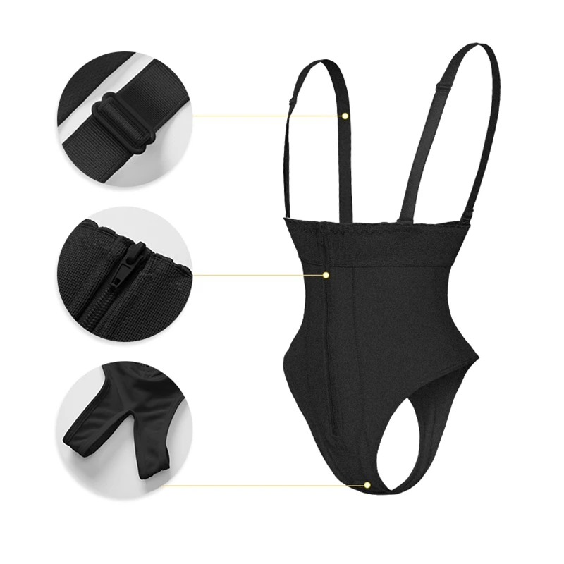 Slimming Waist Thong Bodysuit Body Shaper Full Body Women Shapewear Sexy Waist Trainer Tummy Shaper Hip Up Underwear Large Size