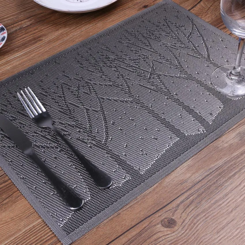 4 шт./компл. современная элегантная салфетка из ПВХ коврик для обеденного стола