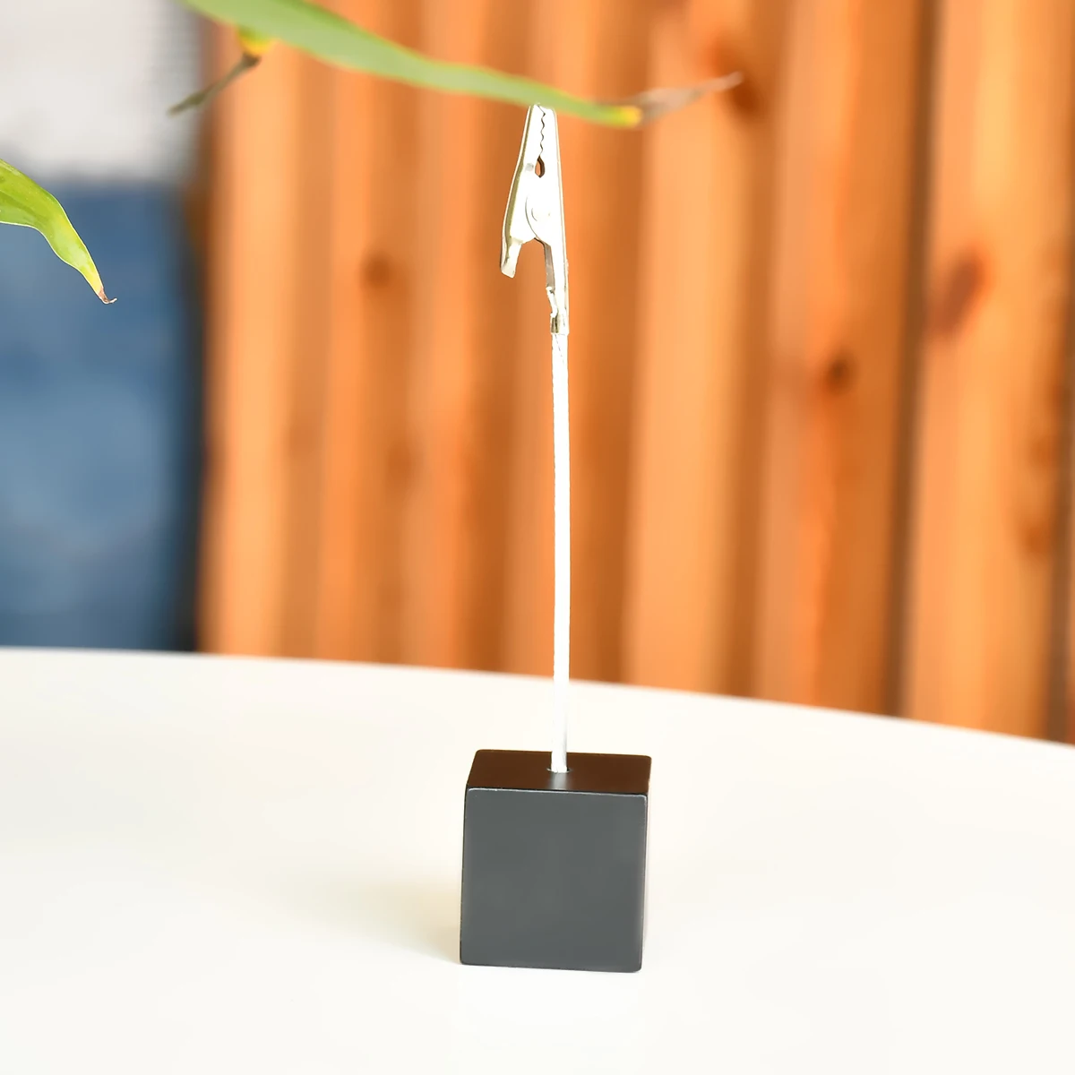 1pc Cube Stand Alligator Wire Photo Clip Memo Card Holder Table Wedding Party Place Favor Customized Gift Note Clamp | Дом и сад