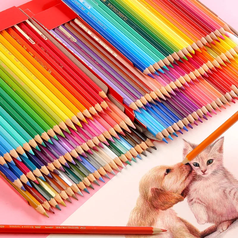 

36/48/60/72 Colored Pencils Professionals Artist Painting Water-soluble Colors Pencils For Drawing Sketch School Art Supplies