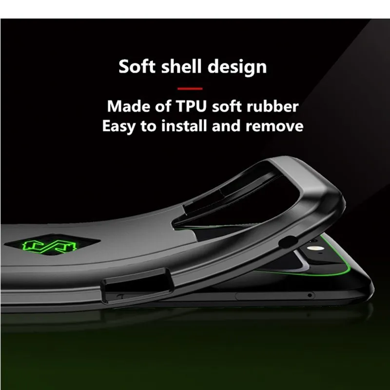 Модный Для Xiaomi Black Shark игровой чехол для телефона TPU Защитный чехол для Xiaomi черный чехол с акулой Гибридный противоударный защитный чехол