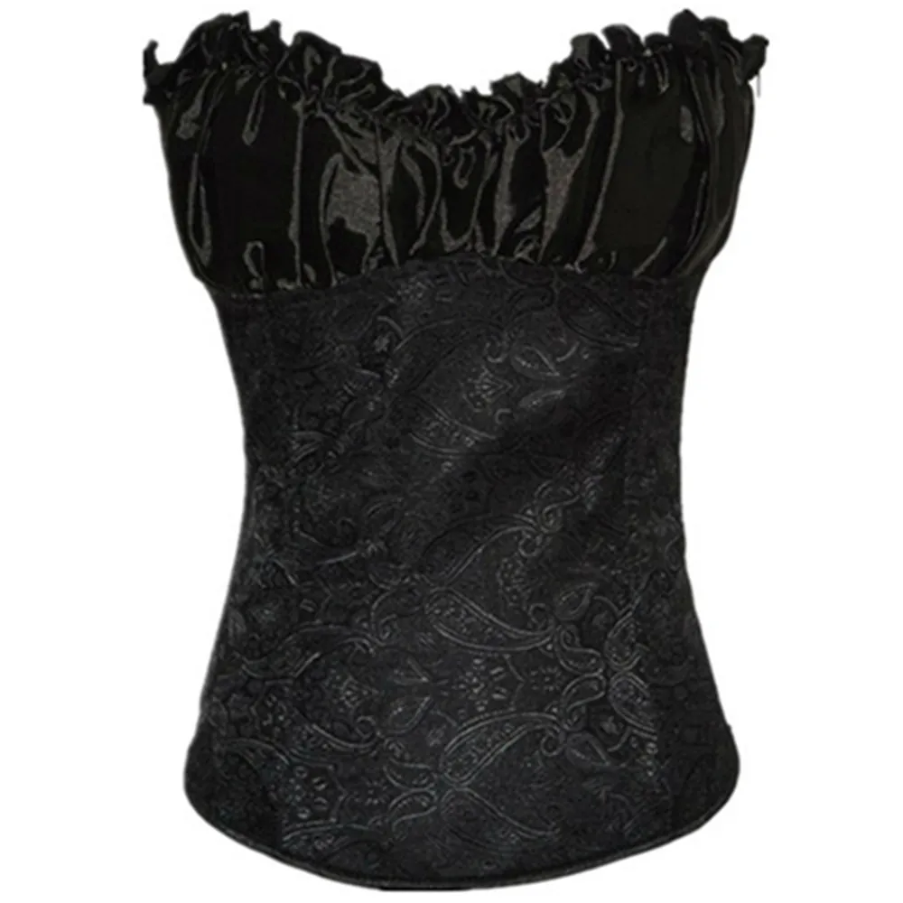 Сексуальные корсеты и бюстье черный корсет Ренессанс женское белье на шнуровке