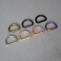 1 pcspack 25mm high quality metal d ring buckle for webbing backpack bag parts leather craft strap belt purse pet collar clasp