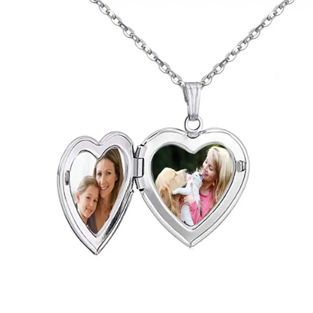 Forever In My Heart stainless steel Love Locket Necklace That Holds Pictures Photo for Women Girls | Украшения и аксессуары