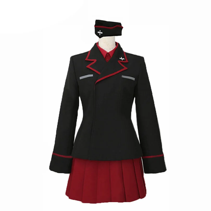 Косплей Костюм Nishizumi из аниме Girls Und Panzer Maho с шапкой униформы костюмы на Хэллоуин
