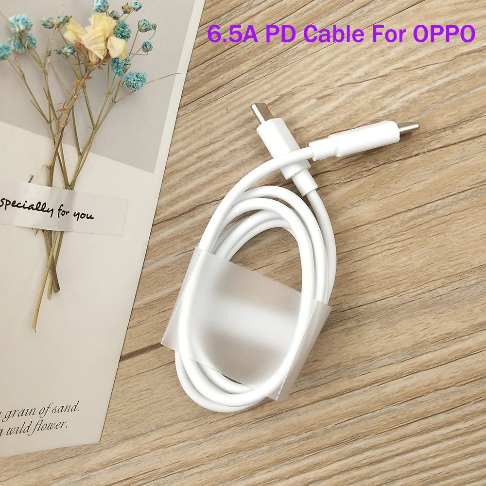 Кабель для быстрой зарядки VOOC, 65 Вт, 100 см, USB C на Type C, кабель для OPPO Switch 2 Find X2 X3, Huawei Macbook