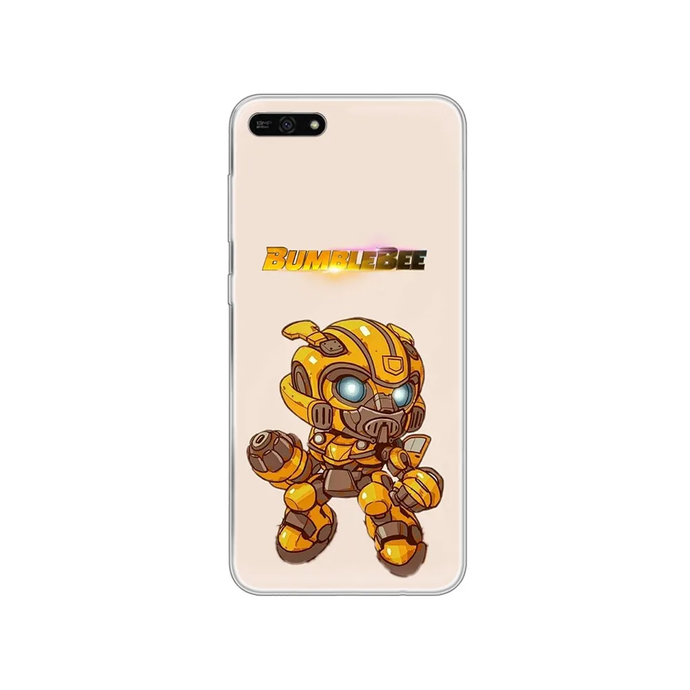 Прозрачный чехол для телефона с трансформерами Bumblebee autobot funda HUAWEI honor mate 7A 8S 8X 9 9X 10 20