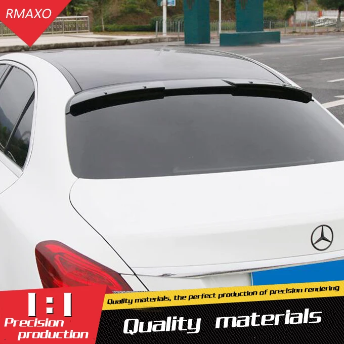For Benz W205 Roof Spoiler ABS Material Car Rear Wing Primer Color C180 C200 C260 2015+ | Автомобили и мотоциклы