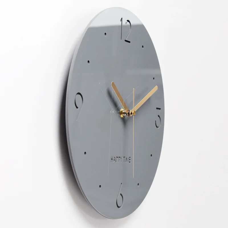 Настенные часы в скандинавском стиле акриловые простые бесшумные настенные для