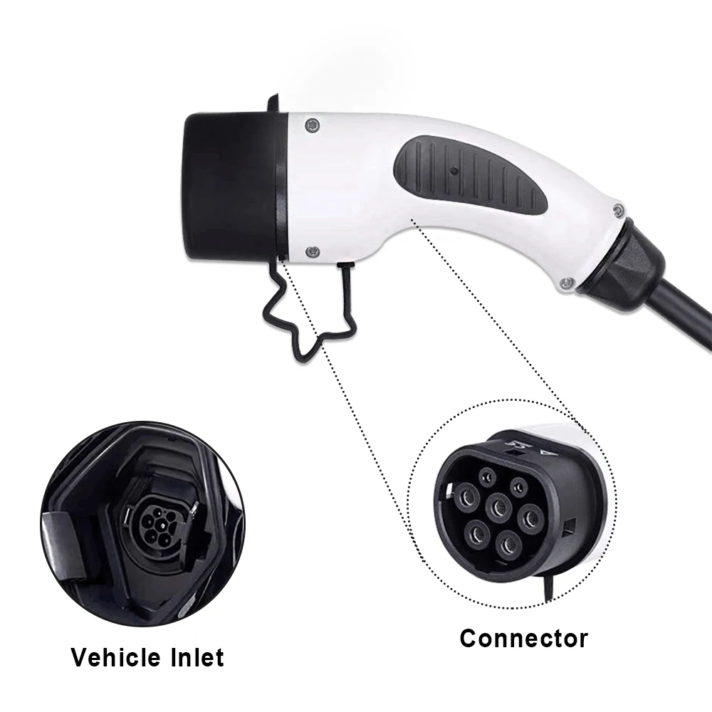 EVSE 16A синий CEE портативный зарядный разъем для автомобиля типа 2 DUOSIDA Dostar 5 м с