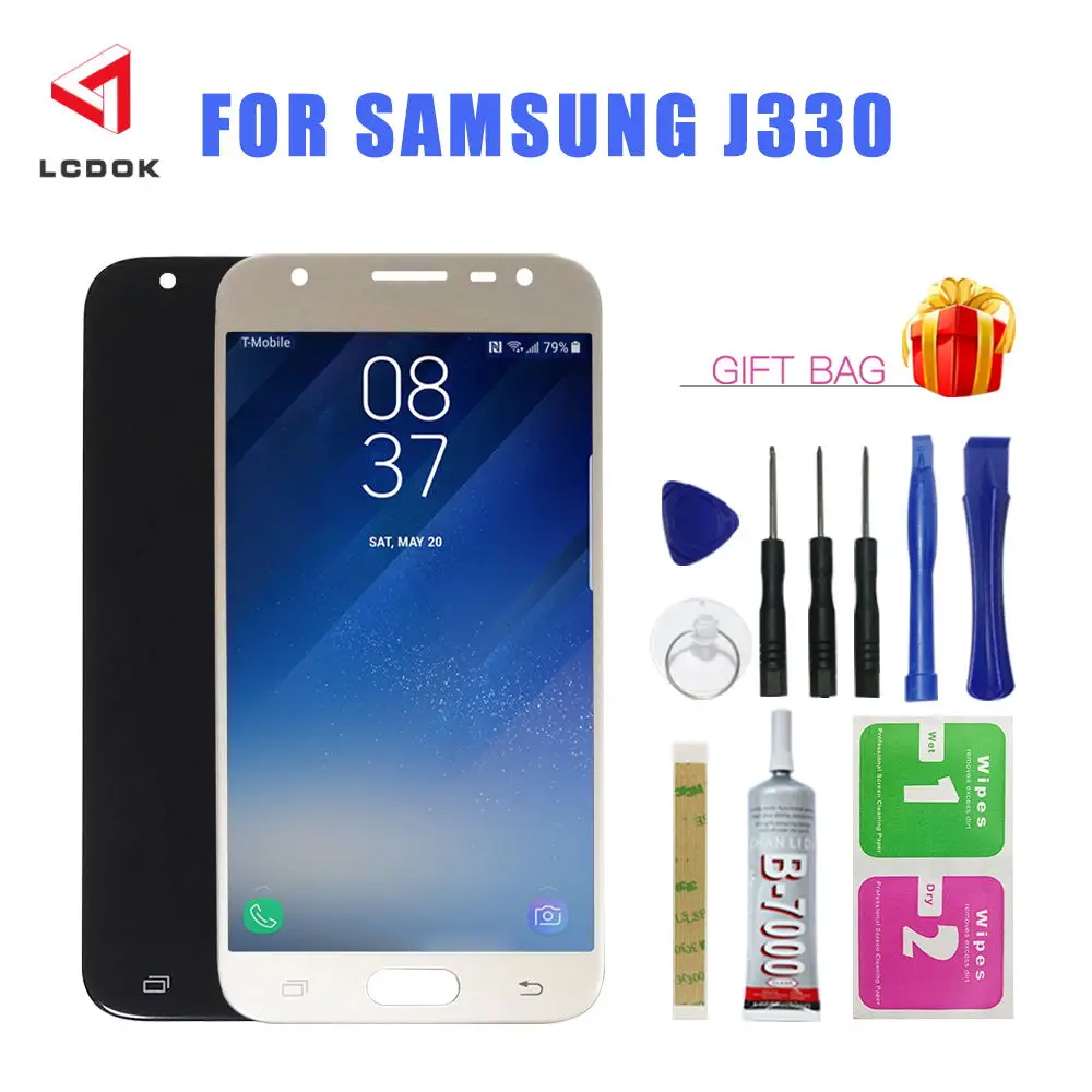 Яркость Регулируемый ЖК для Samsung Galaxy J3 2017 J330 J330F J330G дисплей кодирующий