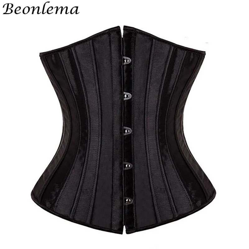 

Beonlema Corset Top Steampunk Gothic Clothes Bustiers Corsets Plus Size 6XL Belly Sheath Underbust Corset Black Waist Cincher