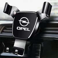 for opel astra metal car logo style on board phone holder car mounted car air outlet mobile phone bracket car gravity holder