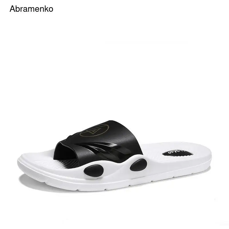 

Mens Slippers Outdoor Beach Shower Slippers Quick Drying Bathroom Couple Soft Sole Open Toe Fashion Slippers Home Shoes Men Size