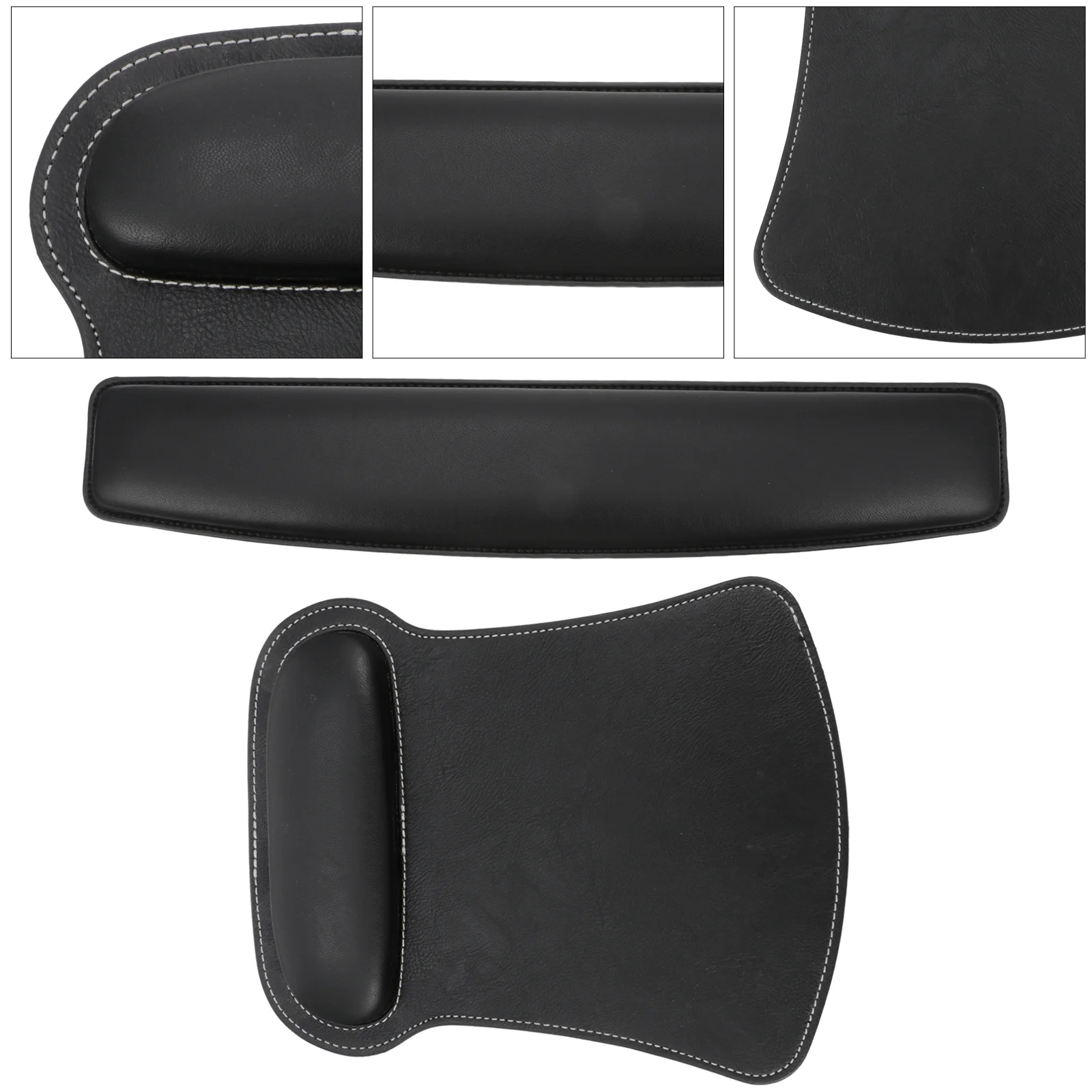

2pcs Leather Mat and Wrist Support Sponge Wrist Rest Computer Pad