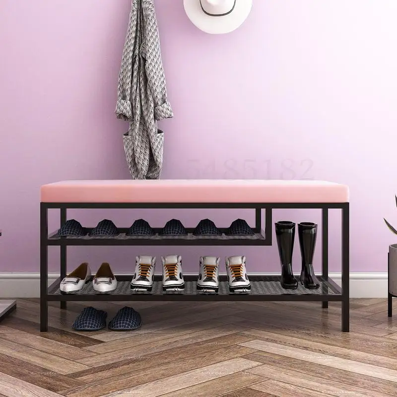 Скандинавская полка для обуви простой шкаф домашняя дверь можно менять стул