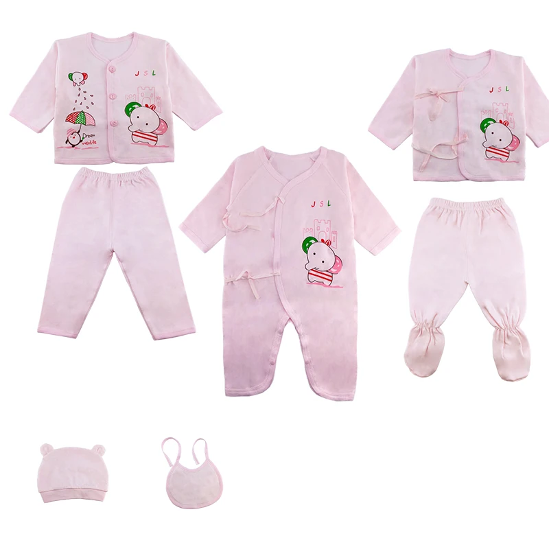 Комплект одежды для новорожденных хлопковый весна-осень 5/7 шт./комплект | Детская