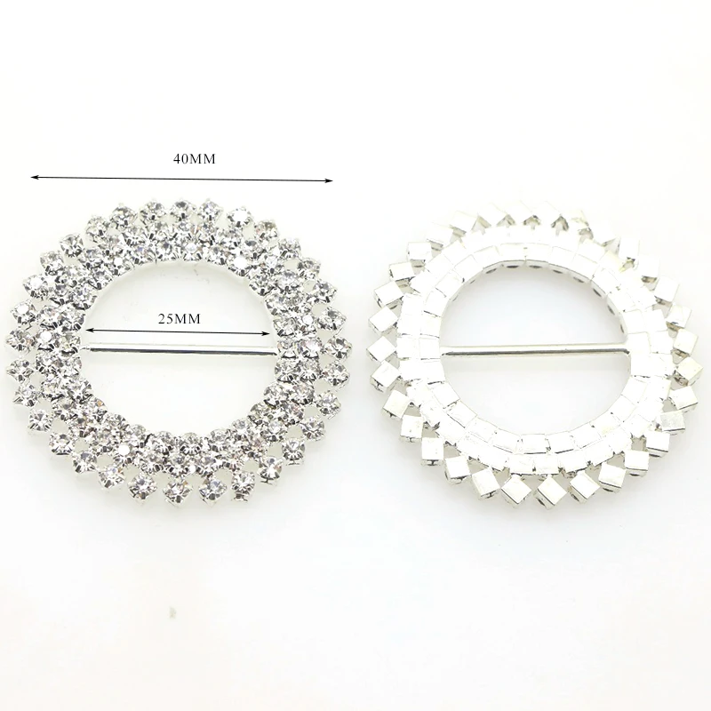 Круглая Алмазная Свадебная лента ZMASEY 5 шт./лот 40 мм свадебное украшение свадебный