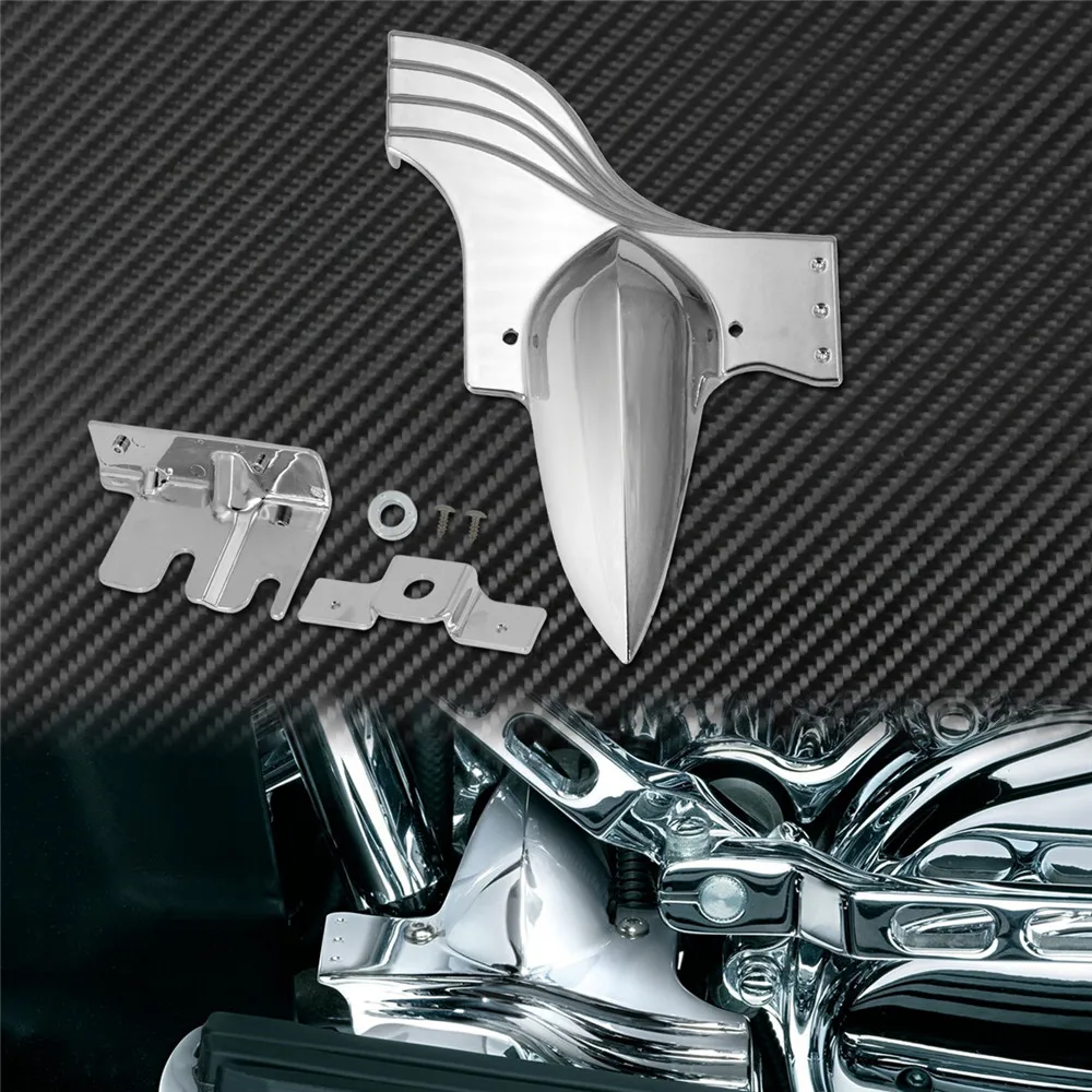 Крышка нижней передней рамы мотоцикла, хромированный пластик для Harley Touring 1991-2023 Electra Glide Road King Street Tour Glide Trikes
