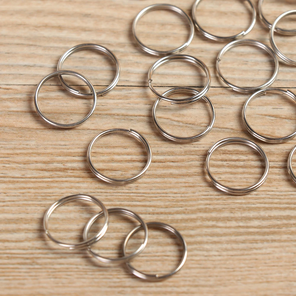 50 шт для повседневного использования металлический брелок колцо ключей крючки