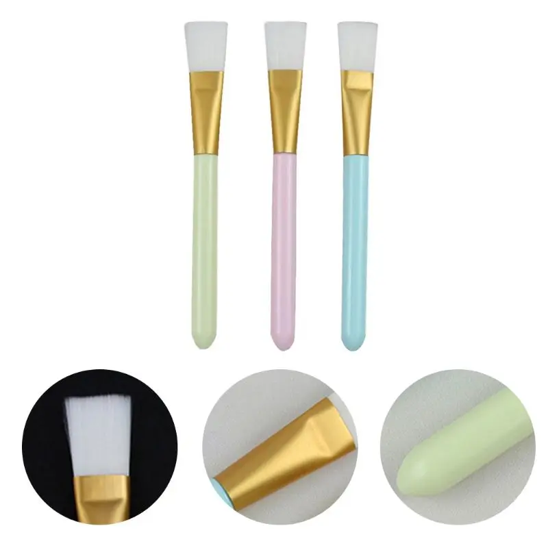 

3Pcs/Set Makeup DIY Facial Mask Gel Mud Brush with Soft Bristles Plastic Handle Cosmetic Applicator Beauty Mixing Tools