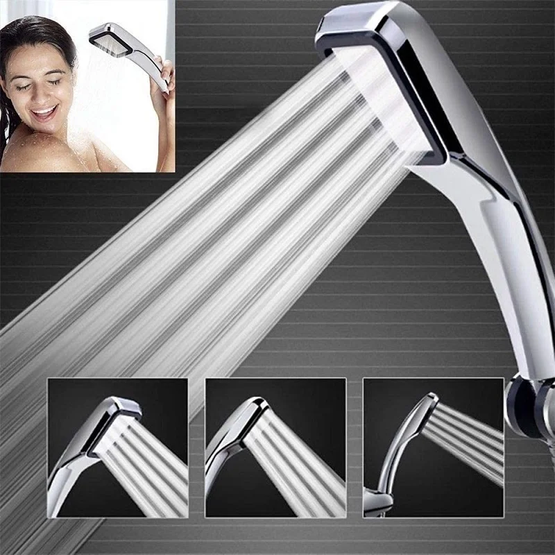 

Hot Sale 300 Holes High Pressure Shower Head Water Saving Flow With Chrome ABS Rain spray Nozzle bathroom accessories