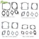 Детали двигателя 2, комплекты прокладок для цилиндров с отверстиями4 отверстиями для двигателя 23cc 26cc 29cc 30,5 cc 32cc 36cc 45cc для 15 HPI ROVAN KM BAJA LOSI