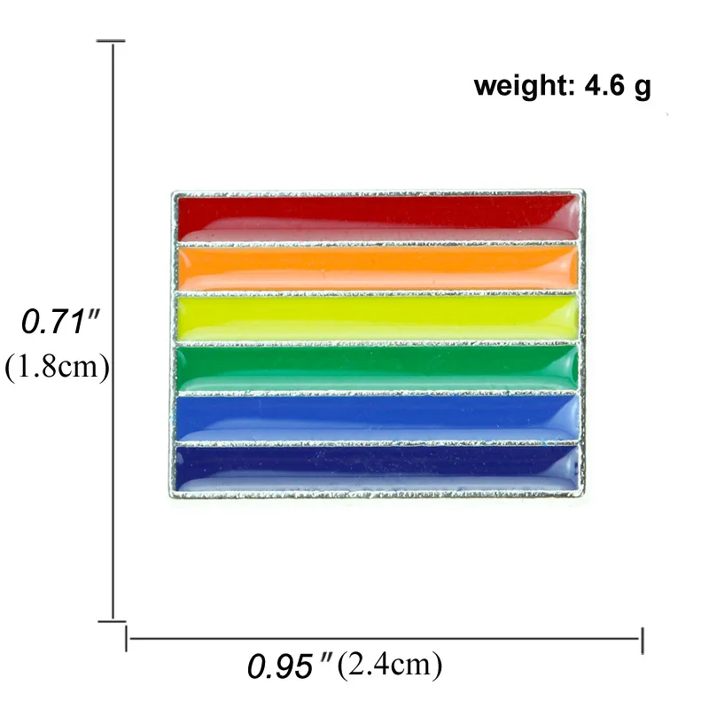 

Creative brooch rainbow accessories metal color cute cartoon small pin bag lady accessories clothes scarf decoration