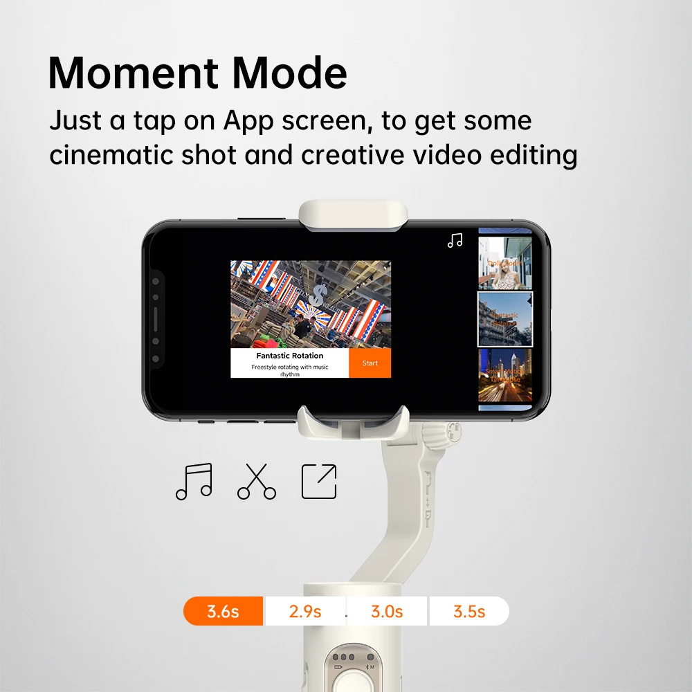 Смартфон карданный 3 осевой Ручной Стабилизатор для iPhone12 11Pro/Макс Samsung HUAIWEI Youtube