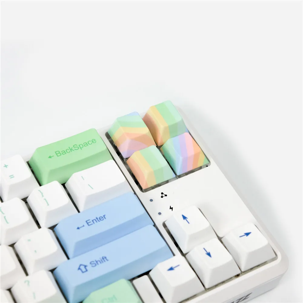 Rainbow Keycap para teclado mecânico, perfil cereja,