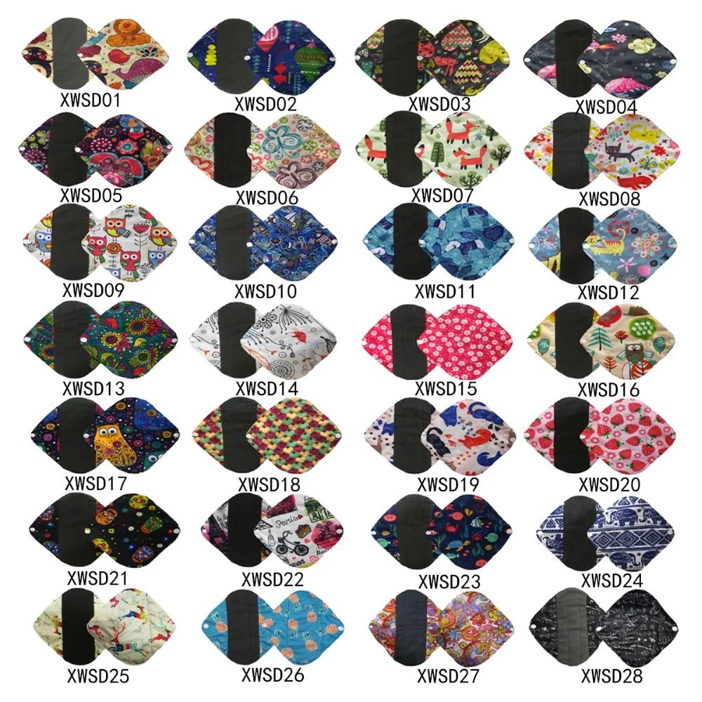 U Палочки Размеры и Цвет гигиенические прокладки Для женщин многоразовая ткань