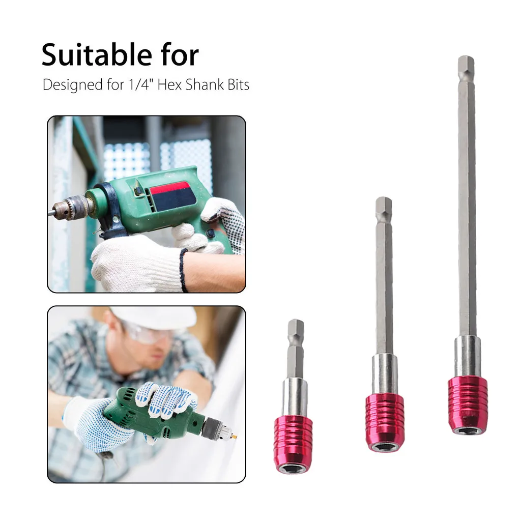 Шестигранный хвостовик Магнитная отвертка Quick Release Extension Держатель Бит Комплект 60