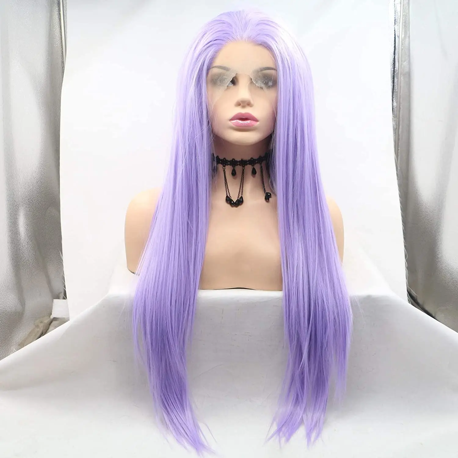 Женский парик для косплея Melody Pastel Lilac Purple Wig термобезопасные синтетические