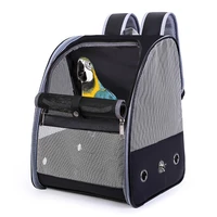 high quality pet parrot carrier bird travel bag pet parrot backpack carrying cage cat dog outdoor travel breathable bird