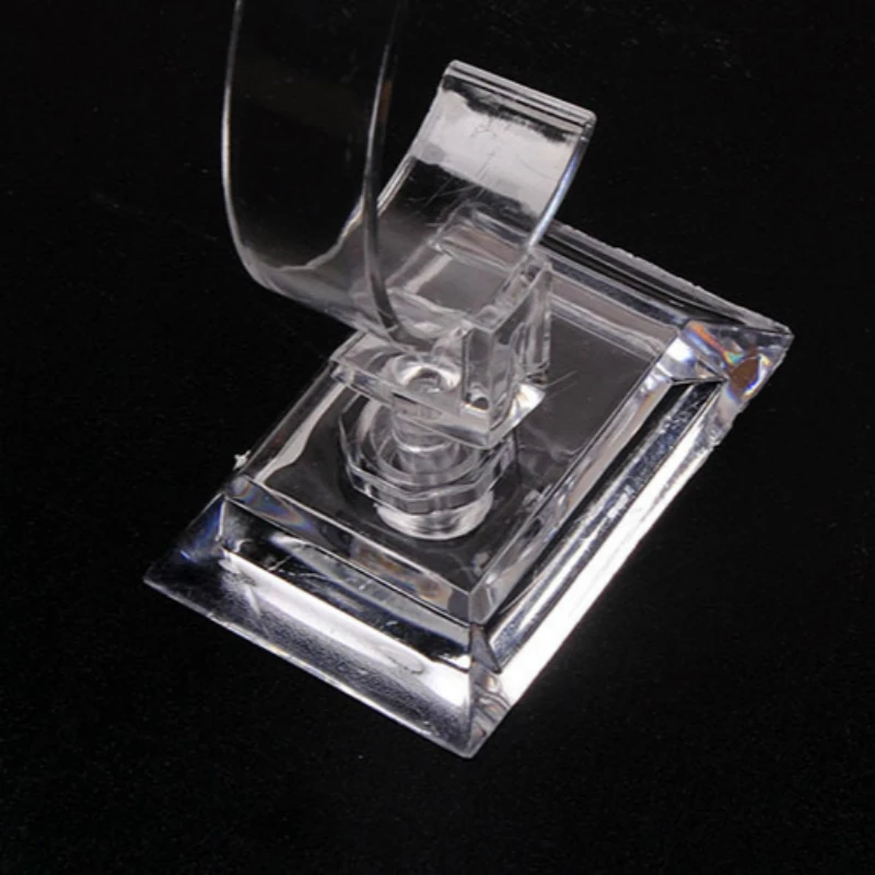 1 шт прозрачный акриловый браслет часы Дисплей держатель дугообразных C-модель