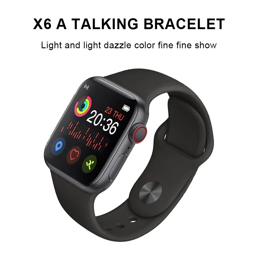 

X6 Waterproof Smartwatch Curved Screen Bluetooth Phone Call Smart Watch Fit Android IOS Sim Card Slot Camera Anti Lost Watch