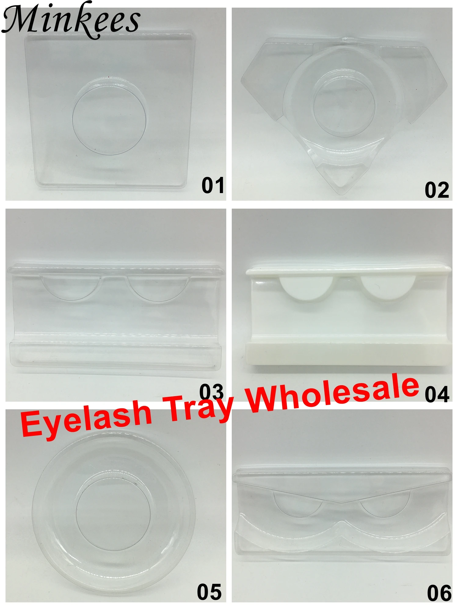 Ресницы Лоток Оптовая упаковка коробки норковые ресницы прозрачный алмаз