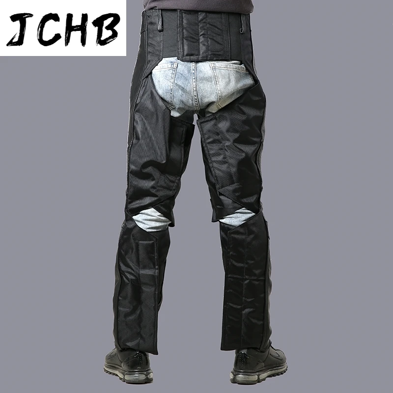 

Male Leather Genuine Profession Motorcycle Biker Trousers Cowskin Protective Gear Velcro Adjustable Elastic Warm Pants