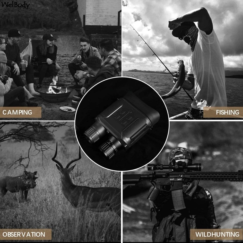NV400B 400M Range IR Night Vision Goggles WG400B Hunting NV Binoculars with Video and Picture Riflescope for Hunter | Инструменты